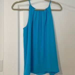 Violet + Claire aqua blue tank top